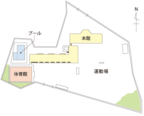 総社中央小学校の平面図