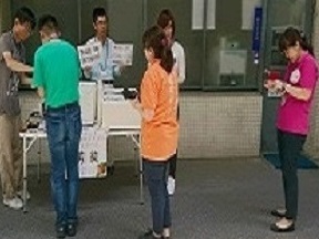 市役所での販売