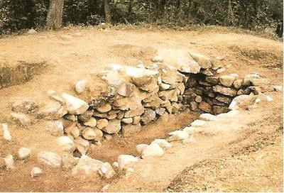 墳丘墓の竪穴式石室