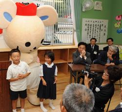 児童代表のあいさつ