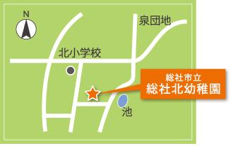 総社北幼稚園の地図