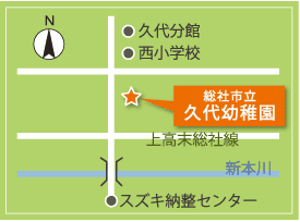 久代幼稚園の地図