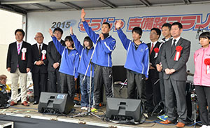仙台市立六郷中学校の生徒による力強い宣誓