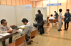 面接会の様子
