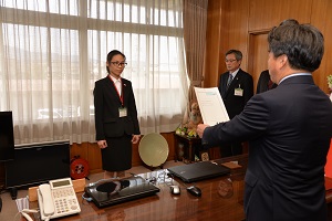 辞令交付