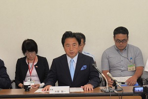 ８月定例記者会見