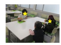 豆つかみゲームに挑戦!