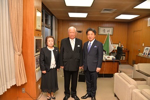 市長との記念撮影