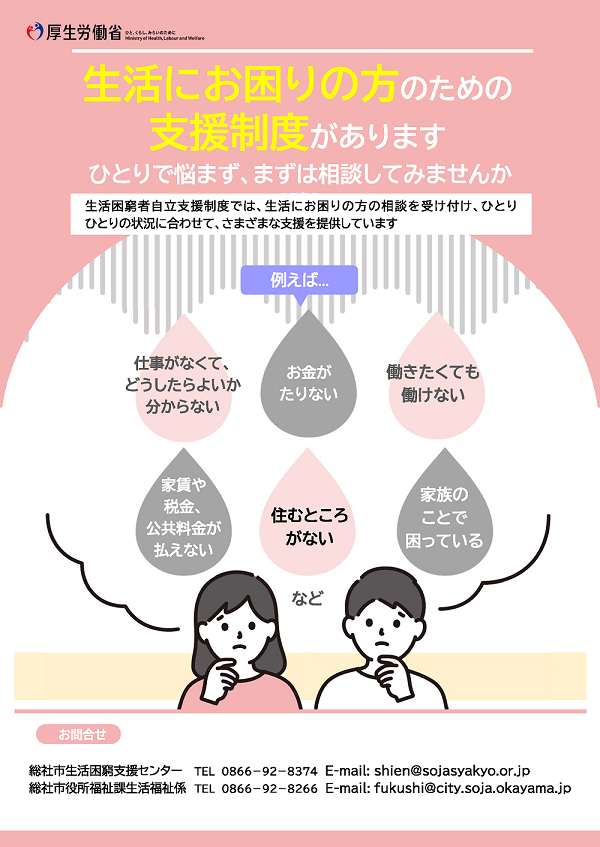 生活困窮者自立支援制度チラシ