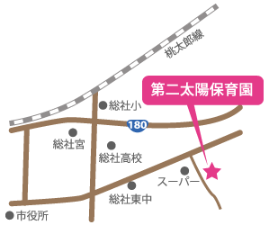 第二太陽保育園の地図