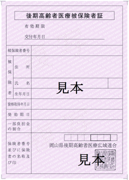 紫色の保険証