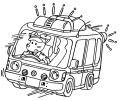 きゅうきゅう車ぬりえ