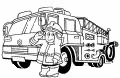 しょうぼう車ぬりえ