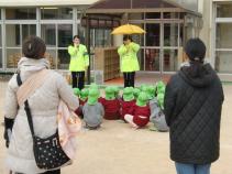幼稚園での交通安全教室の様子