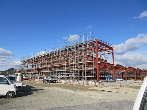 給食センター鉄骨建方工事