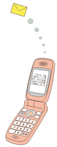 携帯電話のイラスト