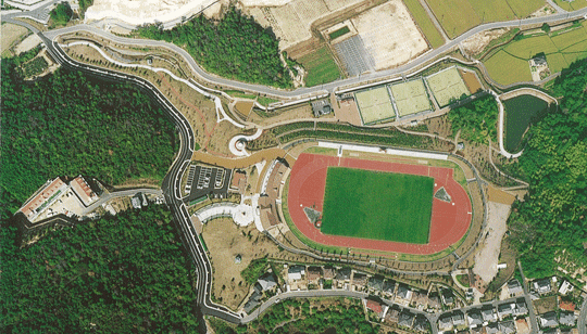 総社北公園 陸上競技場