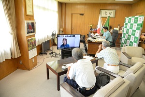 20日　赤米伝統文化連絡協議会役員会をオンラインで開催の画像