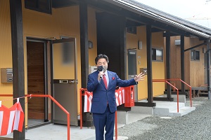 12日　復興住宅の3棟分が完成の画像