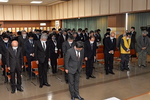 11日　東日本大震災10年式典を開催の画像1