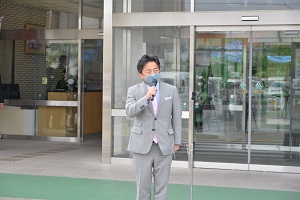 23日　新型コロナワクチン接種券発送式への画像1