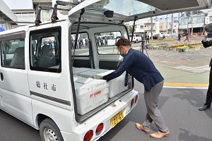 23日　新型コロナワクチン接種券発送式への画像2