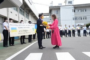 ウクライナお出迎え