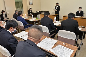 20日　中国学園大学のインターンシップ生から政策提言の画像1