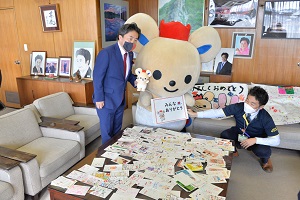 5日　チュッピーへの年賀状をお披露目の画像