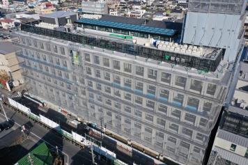 市章と「総社市」の名称看板が設置されました。（令和6年12月20日撮影）の画像