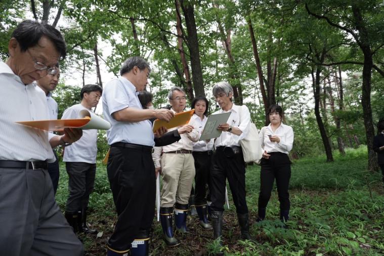 委員会現地確認の様子の画像