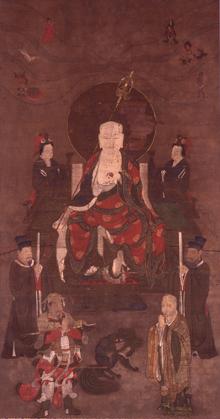 絹本著色地蔵菩薩像の画像