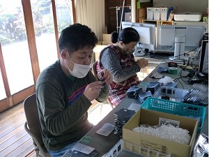 マスク製作の画像