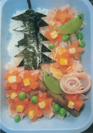 桜と備中国分寺の画像