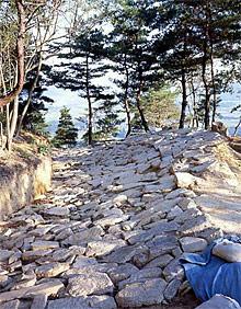 敷石の様子の画像