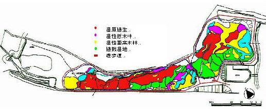 ヒイゴ池湿地の案内図の画像