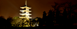 五重塔　年越しライトアップの画像
