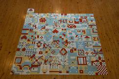 できあがったモザイクアート作品