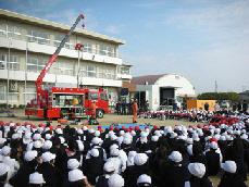 防災体験の様子