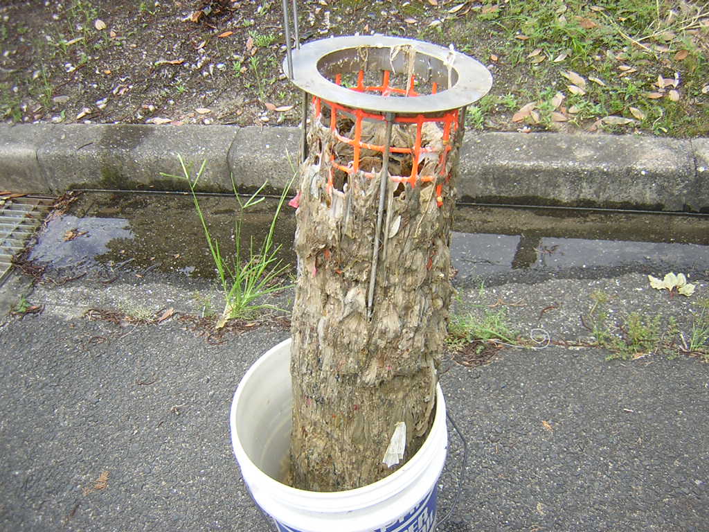 異物が溜まったポンプの一部