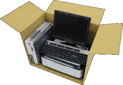 回収品目にパソコン本体が含まれている場合、1箱分の回収料金が無料となります。の画像