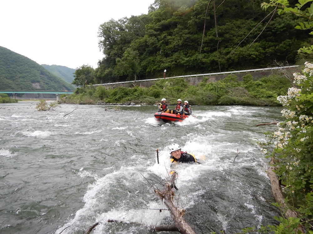 要救助者を発見した画像