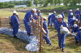 総社市水防訓練の画像