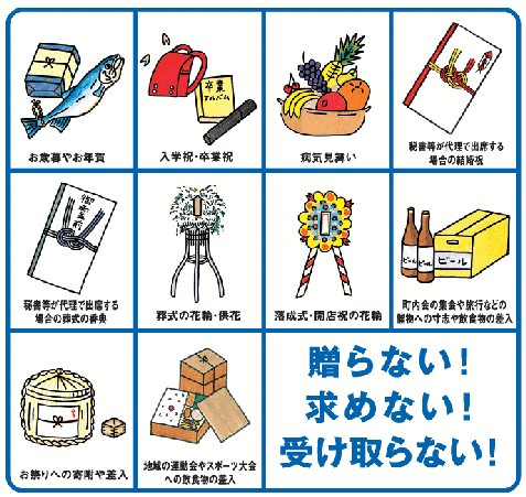 政治家の寄附は禁止。有権者が求めることも禁止。の画像