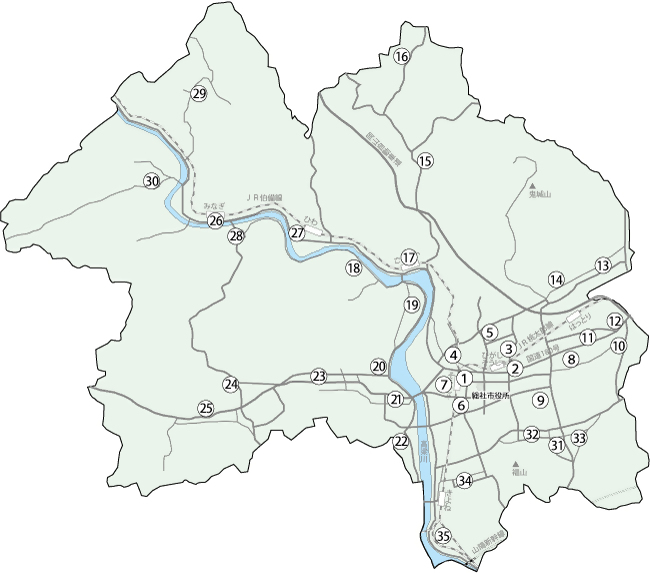 投票所の位置図