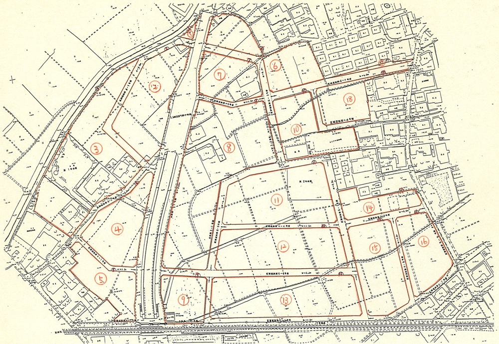 設計図・ブロック内訳表の画像