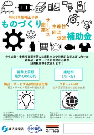 ものづくり・商業・サービス補助金の画像