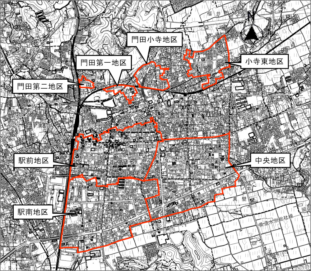 区画整理の区域図1