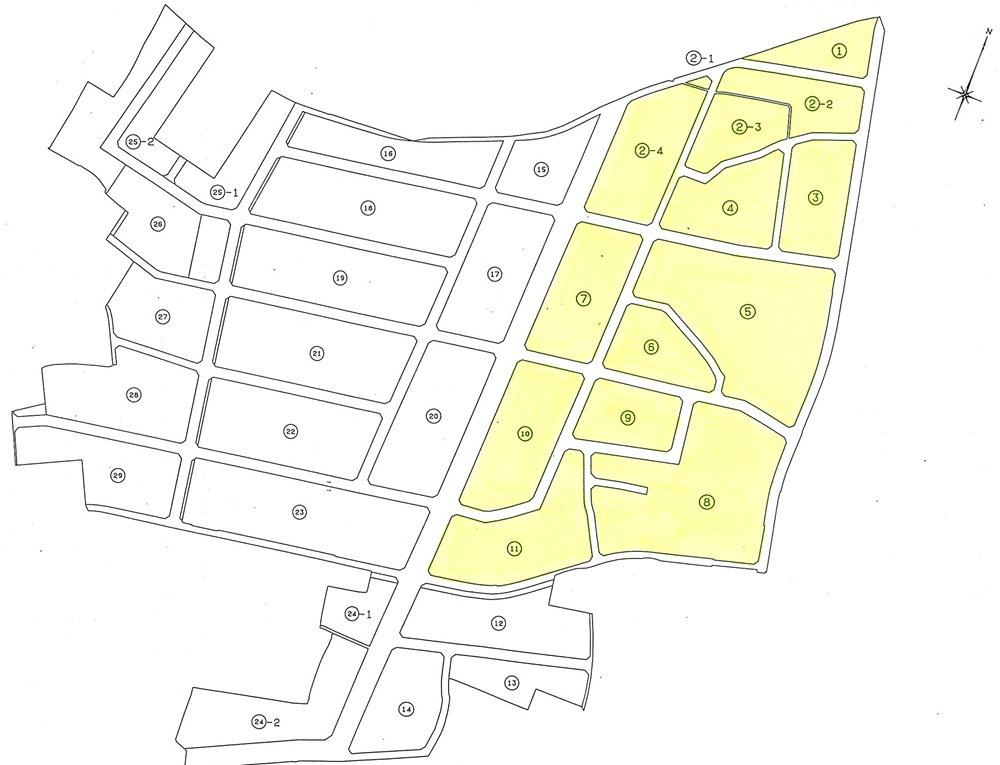 街区番号図1～11