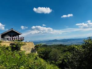 鬼の城からみた総社市の景色
